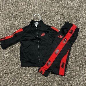 Nike Black and Red Tracksuit for Kids